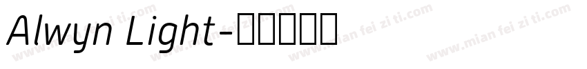 Alwyn Light字体转换